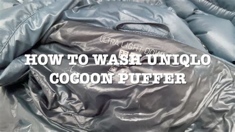 how to wash uniqlo jacket.